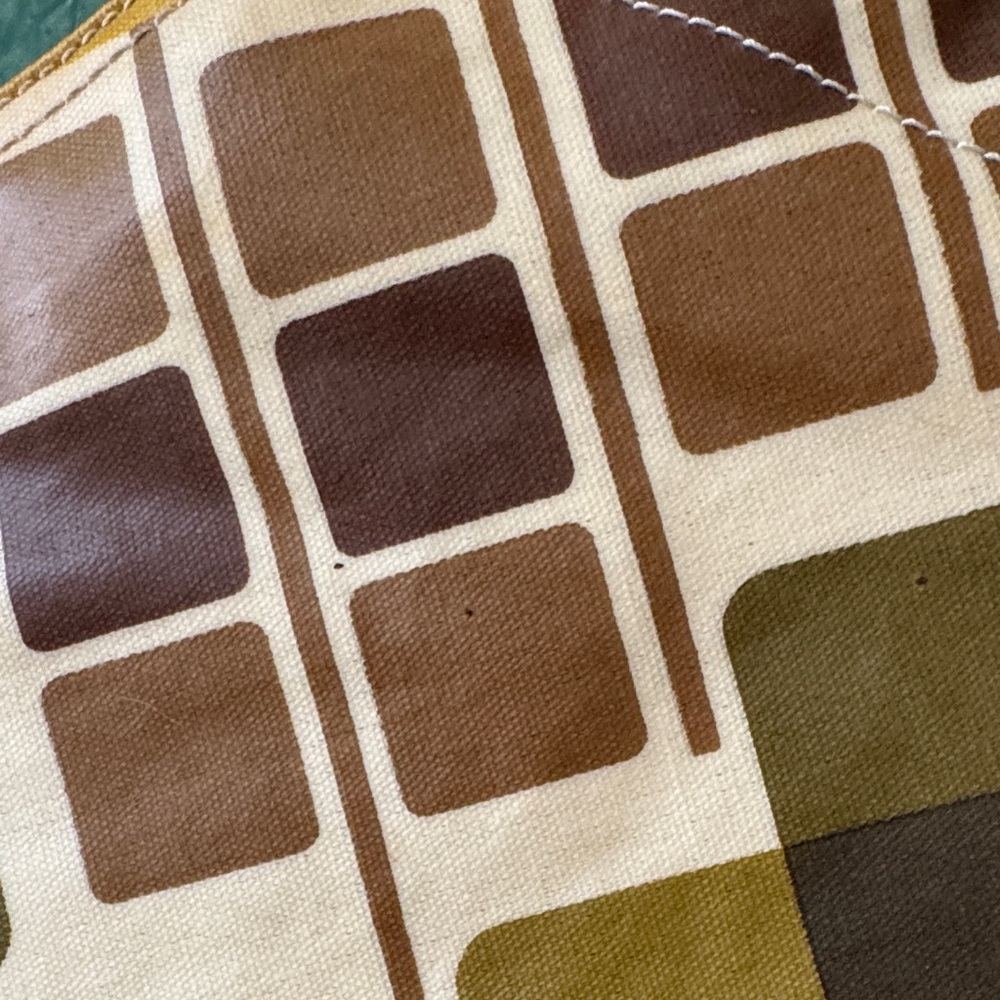 Orla Kiely Geometric Patterned Brown and Green Women's Bag - Picture 4 of 13